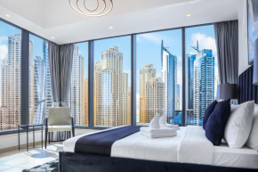 Panoramic Luxe 1BR with Breathtaking Views at Dubai Marina Near JBR - Silverene Towers